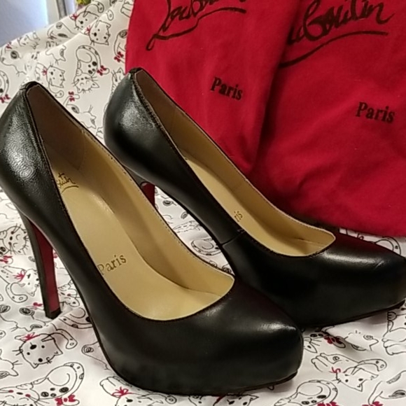 Christian Louboutin Shoes - Christian Louboutin Black Heels size 5 or 6